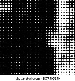Spotted monochrome vector background. Abstract halftone illustration pattern. Vintage texture

