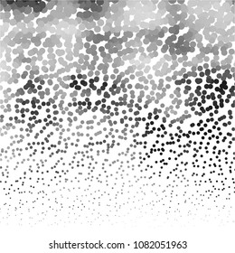Spotted monochrome vector background. Abstract halftone illustration pattern. Vintage texture
