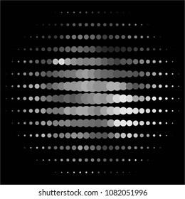 Spotted monochrome vector background. Abstract halftone illustration pattern. Vintage texture
