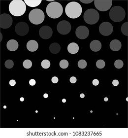 Spotted monochrome vector background. Abstract halftone illustration pattern. Vintage texture
