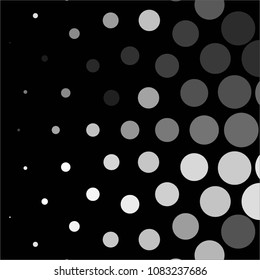 Spotted monochrome vector background. Abstract halftone illustration pattern. Vintage texture
