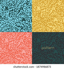 Spotted pattern vector. Abstract animal skin pattern for fashion banner and trendy decoration, fabric, and textile design. Liquid blotch texture, splotch backdrop, zebra spot background. Beauty salon.