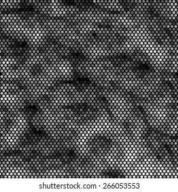 Spotted seamless grunge abstract vector line background halftone effect. Polka dot illustration