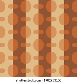Spotted seamless pattern for textiles, web, advertising, prints and any design projects. Retro rounded shapes will decorate any surface or thing and make it attractive.