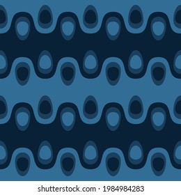 Spotted seamless pattern for textiles, web, advertising, prints and any design projects. Retro rounded shapes will decorate any surface or thing and make it attractive.