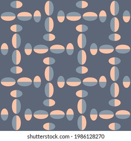 Spotted seamless pattern for textiles, web, advertising, prints and any design projects. Retro rounded shapes will decorate any surface or thing and make it attractive.