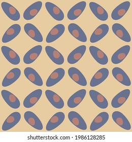 Spotted seamless pattern for textiles, web, advertising, prints and any design projects. Retro rounded shapes will decorate any surface or thing and make it attractive.