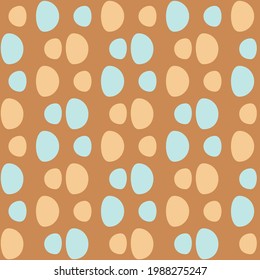 Spotted seamless pattern for textiles, web, advertising, prints and any design projects. Retro rounded shapes will decorate any surface or thing and make it attractive.