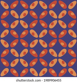 Spotted seamless pattern for textiles, web, advertising, prints and any design projects. Retro rounded shapes will decorate any surface or thing and make it attractive.