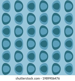 Spotted seamless pattern for textiles, web, advertising, prints and any design projects. Retro rounded shapes will decorate any surface or thing and make it attractive.