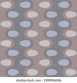 Spotted seamless pattern for textiles, web, advertising, prints and any design projects. Retro rounded shapes will decorate any surface or thing and make it attractive.
