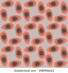 Spotted seamless pattern for textiles, web, advertising, prints and any design projects. Retro rounded shapes will decorate any surface or thing and make it attractive.