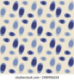 Spotted seamless pattern for textiles, web, advertising, prints and any design projects. Retro rounded shapes will decorate any surface or thing and make it attractive.