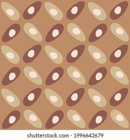 Spotted seamless pattern for textiles, web, advertising, prints and any design projects. Retro rounded shapes will decorate any surface or thing and make it attractive.