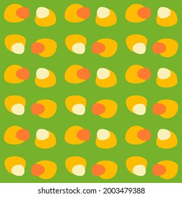 Spotted seamless pattern for textiles, web, advertising, prints and any design projects. Retro rounded shapes will decorate any surface or thing and make it attractive.