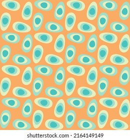 Spotted seamless pattern for textiles, web, advertising, prints and any design projects. Retro rounded shapes will decorate any surface or thing and make it attractive.