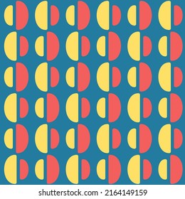 Spotted seamless pattern for textiles, web, advertising, prints and any design projects. Retro rounded shapes will decorate any surface or thing and make it attractive.