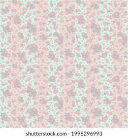 Spotted seamless vector pattern with pastel waves. Cover design, packaging and wallpaper.