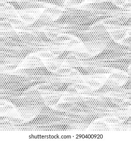 Spotted seamless wave abstract halftone vector illustration background 