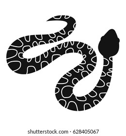 Spotted snake icon. Simple illustration of spotted snake vector icon for web