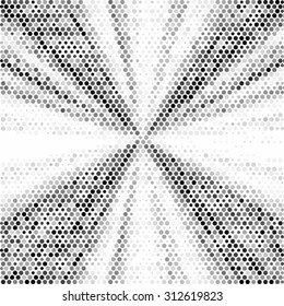 Spotted star shine background. Retro line vector illustration pattern