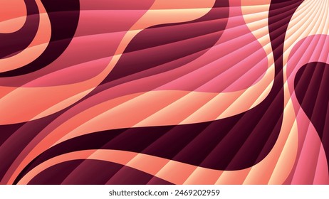 Spotted striped in beige, chocolate, coral tones. An excellent background for designing pages on social networks, posters, presentations, outdoor advertising and your other projects. Vector.