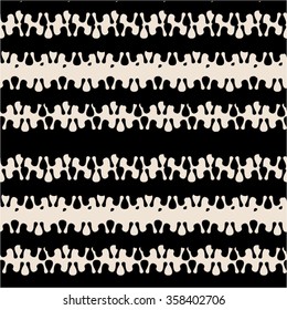 Spotted stripes in the pattern, seamless vector background.