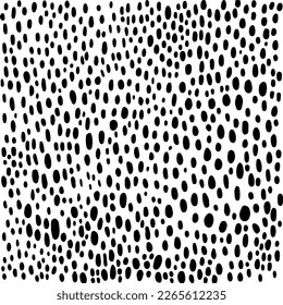 Spotted texture, dalmatin background, polka dot, hand drawn spots, isolated on white background