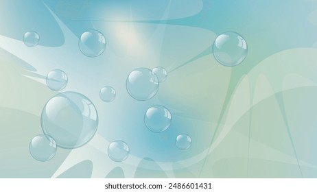 Spotted wallpaper in soft colors with transparent bubbles. An excellent background for designing pages on social networks, posters, presentations, outdoor advertising and your other projects. Vector.