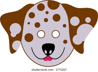 spotty dalmation cutout mask