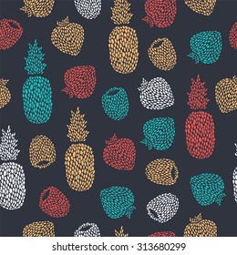 Spotty fruit seamless pattern.