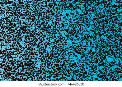 Spotty surface. Black, color background.