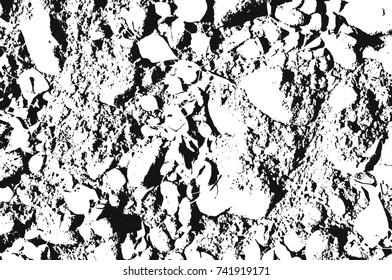 Spotty surface. White and black background.