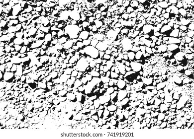 Spotty surface. White and black background.