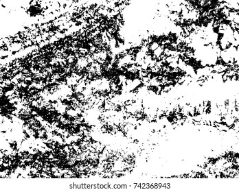 Spotty surface. White, black background.