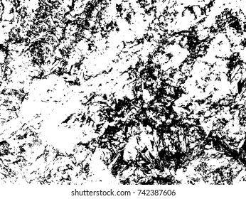 Spotty surface. White, black background.