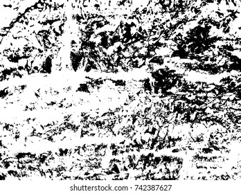 Spotty surface. White, black background.
