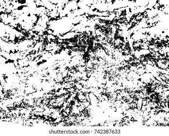 Spotty surface. White, black background.