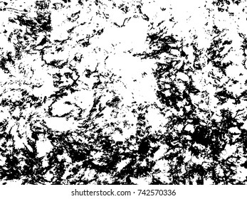 Spotty surface. White, black background.