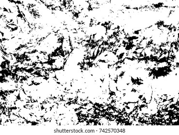 Spotty surface. White, black background.