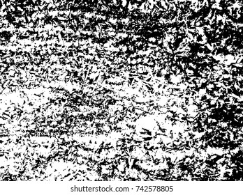 Spotty surface. White, black background.