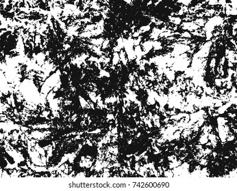 Spotty surface. White, black background.