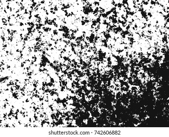 Spotty surface. White, black background.