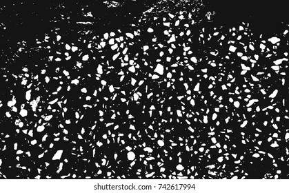 Spotty surface. White, black background.