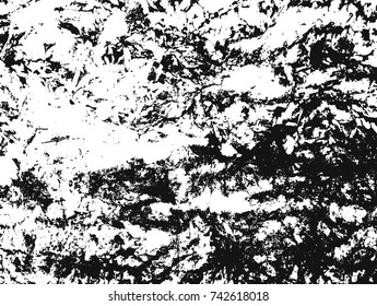 Spotty surface. White, black background.