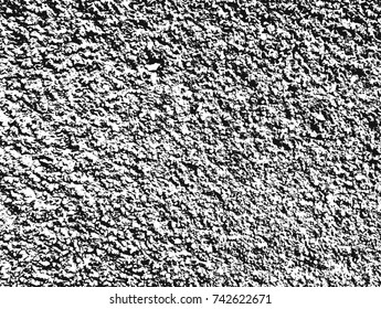 Spotty surface. White, black background.