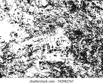 Spotty surface. White, black background.
