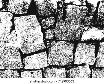 Spotty surface. White, black background.