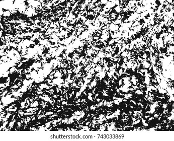 Spotty surface. White, black background.