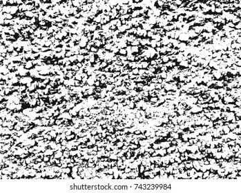 Spotty surface. White, black background.